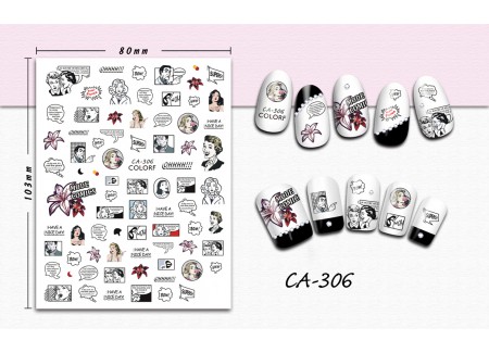 3D Nail Stickers - CA-306